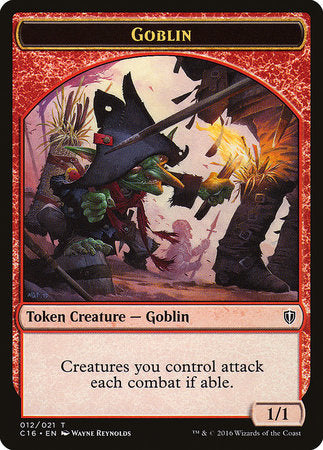 Goblin // Zombie Double-sided Token [Commander 2016 Tokens] | All About Games