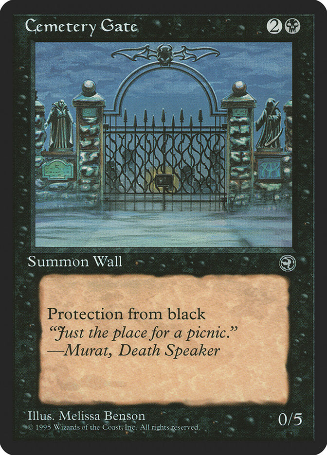 Cemetery Gate (Murat Flavor Text) [Homelands] | All About Games