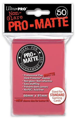 Pro-Matte Standard Deck Protectors: Fuchsia (50)