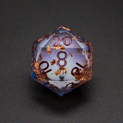 Copper Foil Liquid Core Dice Set