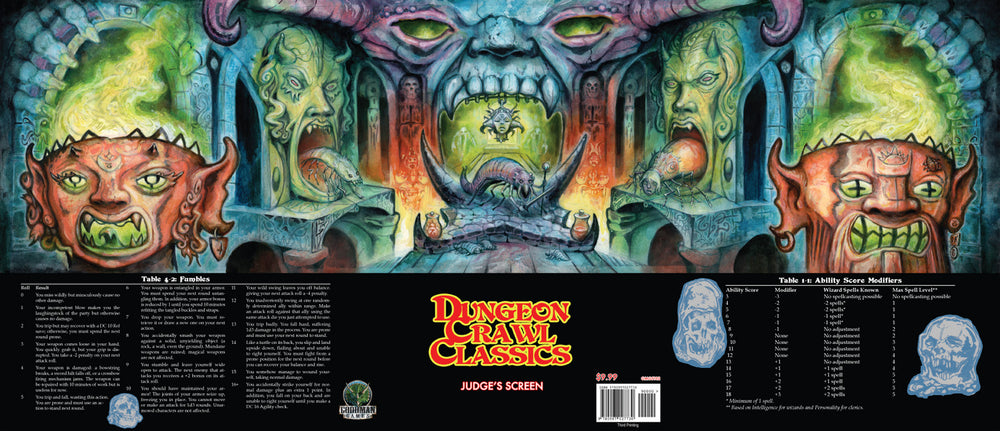 Dungeon Crawl Classics RPG Judge’s Screen