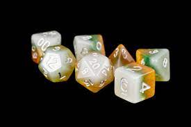 7 Count Dice Acrylic Set: 16MM Kiwi