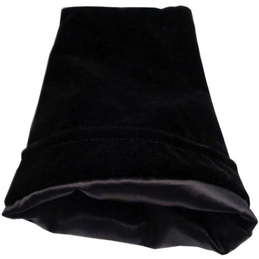 Velvet Dice Bag With Satin Liner 4″x6″ Black