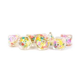 7 Count Dice Acrylic Set: 16MM Fruit Dice