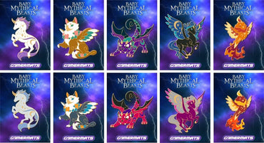 Gamermat Baby Mythical Creature Enamel Pin Collection