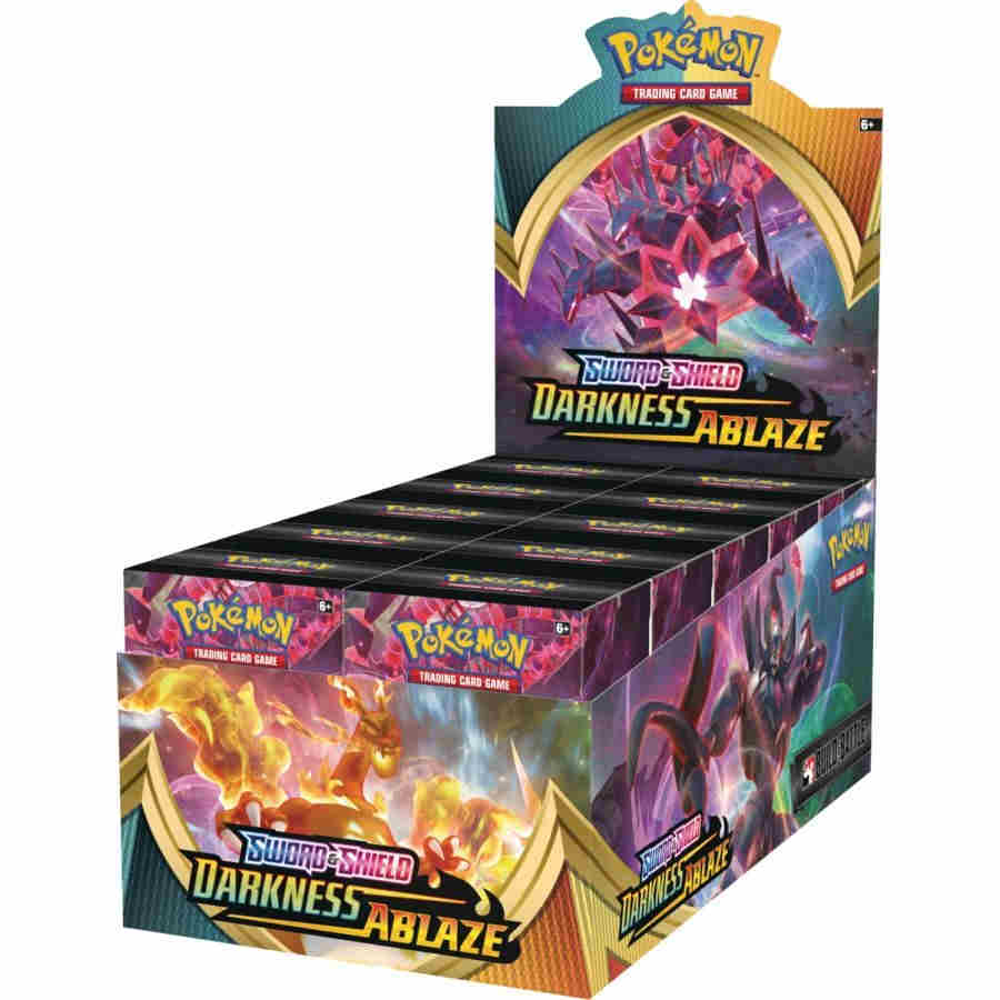 pokemon booster box sword and shield darkness ablaze Bonus Double Pack Bonus Set & : Toys & Games Salamence V Pokmon TCG Sword & Shield