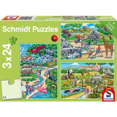 Puzzle: Child 3x24 A Day at the Zoo