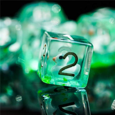 Blue Duck RPG dice set