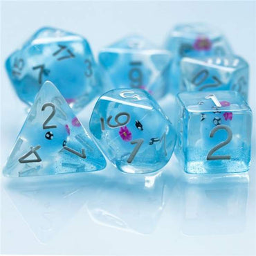 Blue Octopus RPG dice set