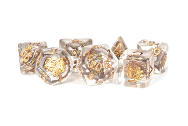 7 Count Dice Resin Set: 16MM Gear