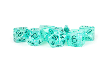 7 Count Dice Flash Set: 16MM Teal
