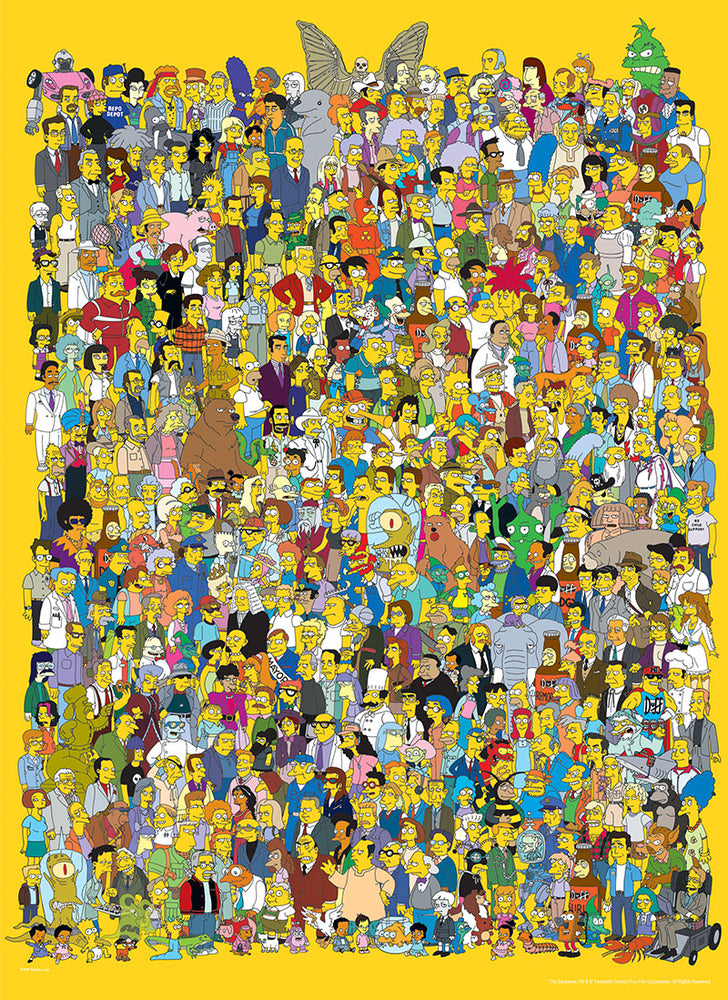 The Simpsons: Cast of Thousands 1000 Piece Puzzle