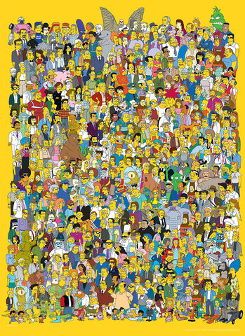 The Simpsons: Cast of Thousands 1000 Piece Puzzle