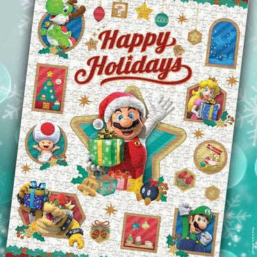 Happy Holidays Mario 1000 Piece Puzzle