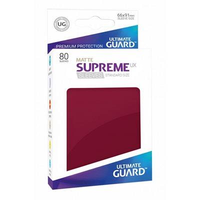 Supreme UX Sleeves Standard Size Matte - Burgundy (80)