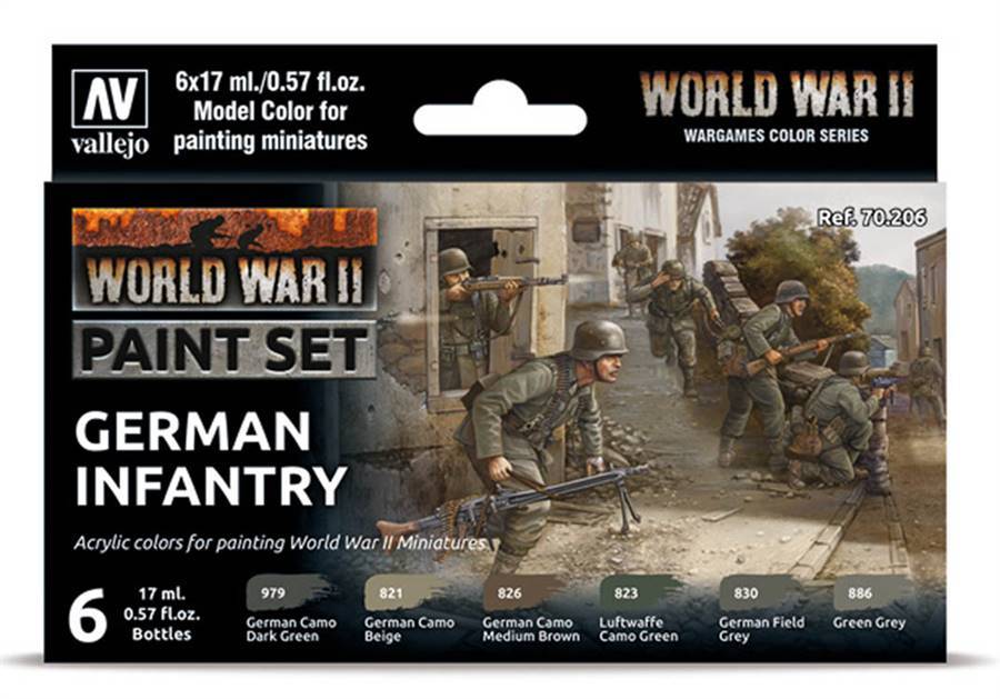 Model Color: WWII Paint Set - German Infantry