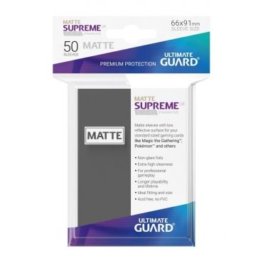 SUPREME UX SLEEVES STANDARD SIZE MATTE DARK GREY (50)