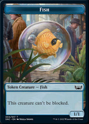 Fish // Angel Double-sided Token [Streets of New Capenna Tokens]