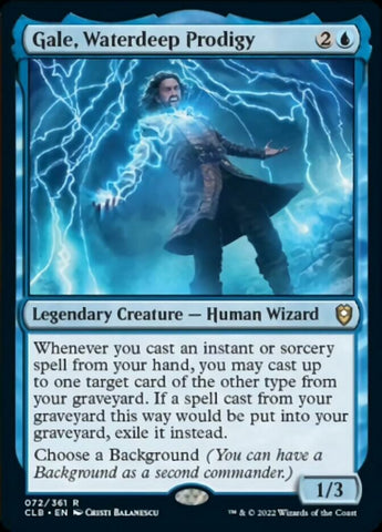 Gale, Waterdeep Prodigy [Commander Legends: Battle for Baldur's Gate]