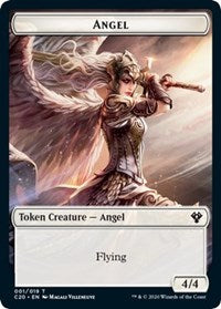 Angel // Elemental (010) Double-sided Token [Commander 2020 Tokens] | All About Games