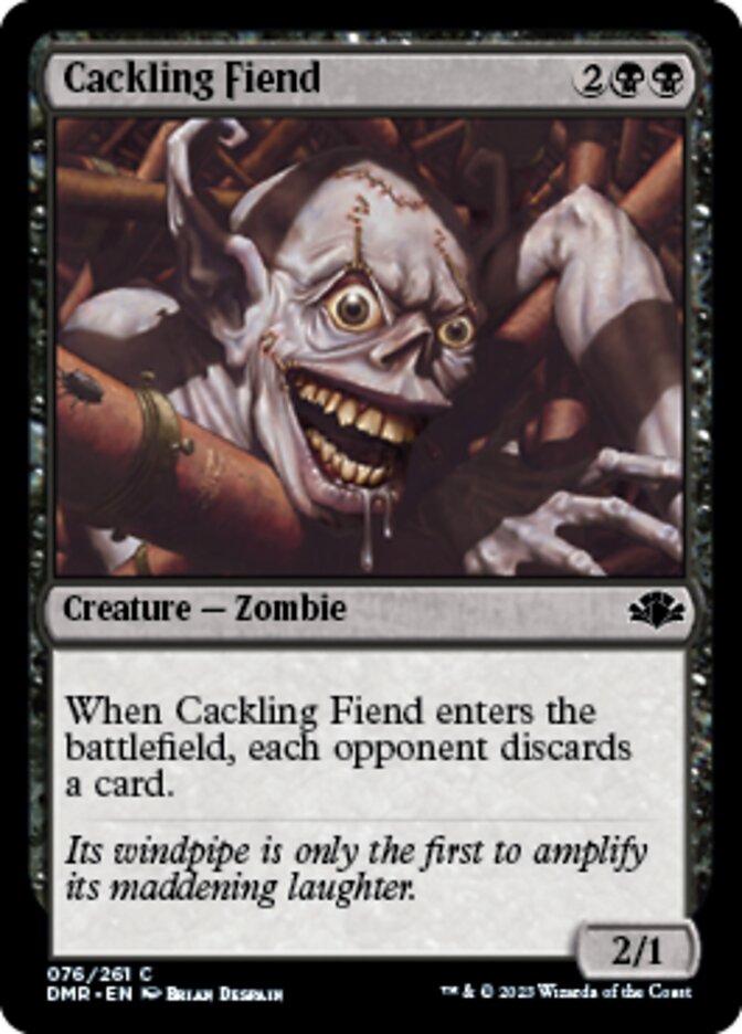 Cackling Fiend [Dominaria Remastered] | All About Games