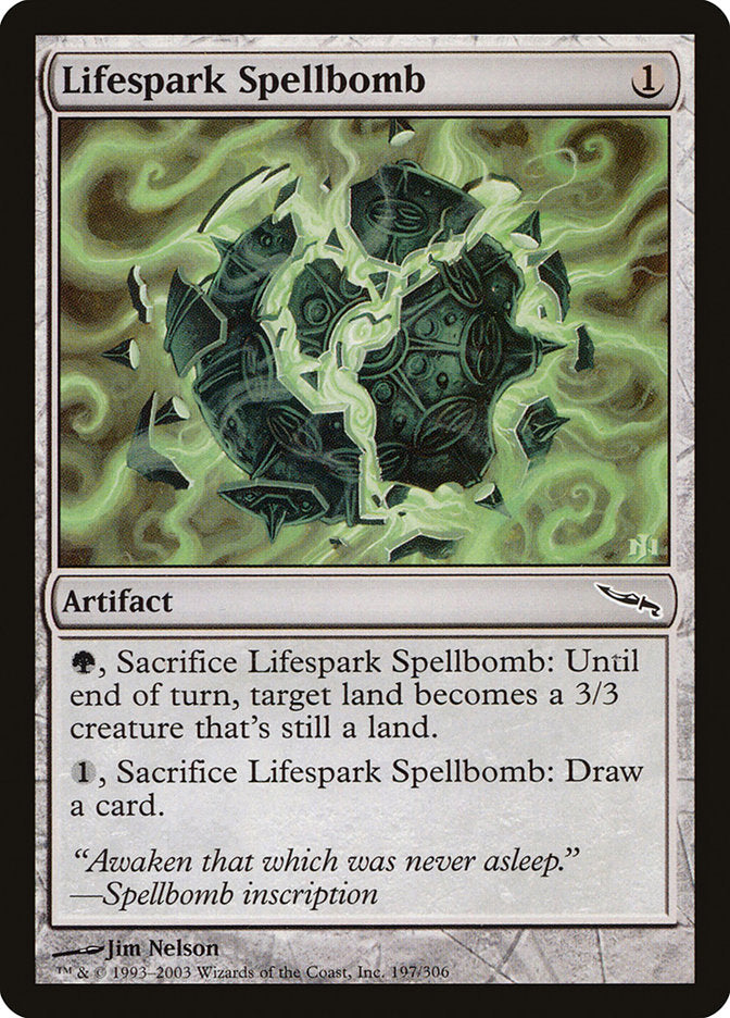 Lifespark Spellbomb [Mirrodin] | All About Games