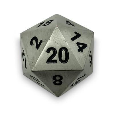 Aged Mithiral - Boulder 45MM D20 METAL DICE | All About Games