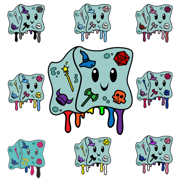 Gelly Cube Enamel Pins