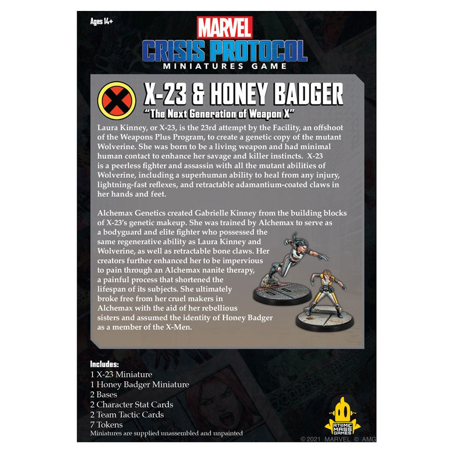 Marvel: Crisis Protocol: X-23 & Honey Badger