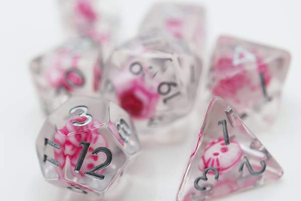Anime Kitty RPG Dice set