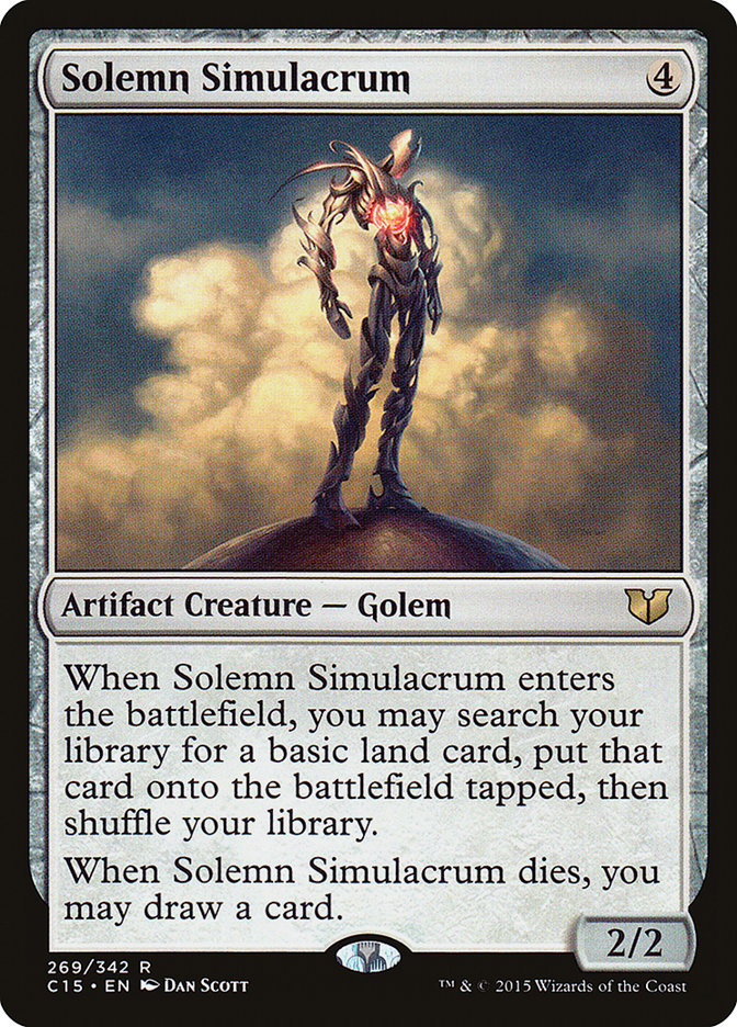 Solemn Simulacrum [Commander 2015] | All About Games