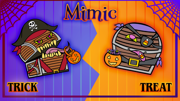 Mimic Trick or Treat Enamel Pin