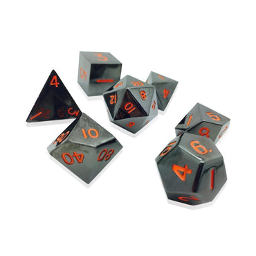 Black Lava Alloy 7 Dice Set