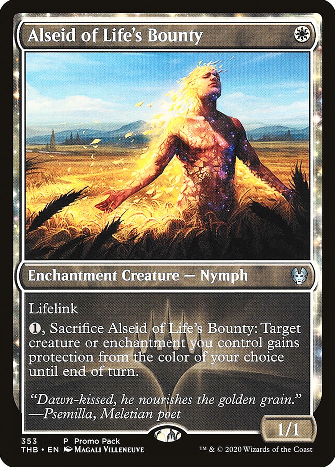 Alseid of Life's Bounty (Promo Pack) [Theros Beyond Death Promos] | All About Games