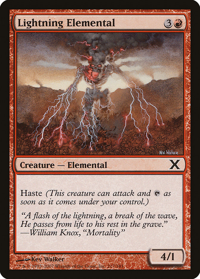 Lightning Elemental [Tenth Edition] | All About Games
