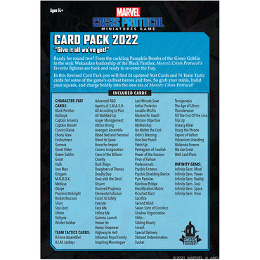 Marvel: Crisis Protocol: Card Pack 2022