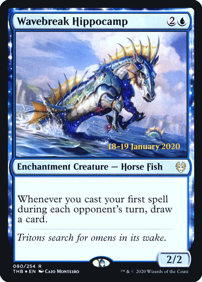 Wavebreak Hippocamp [Theros Beyond Death Prerelease Promos] | All About Games