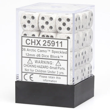 Speckled: Arctic Camo 12mm D6 Block (36) CHX25911