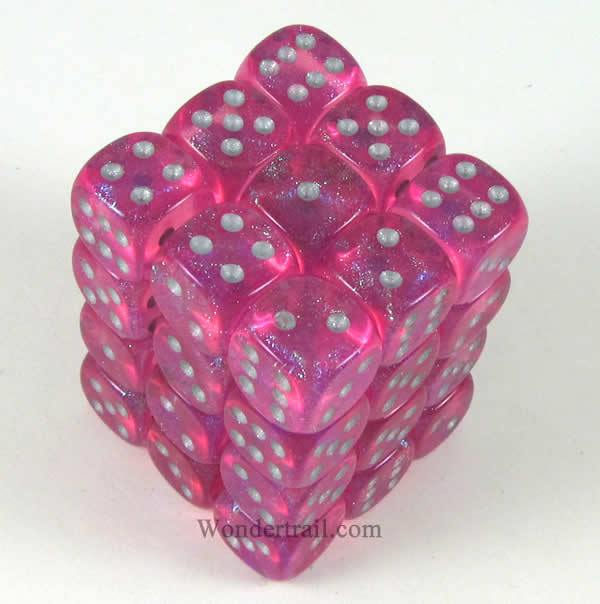 Borealis pink/silver 12mm bloc CHX27804