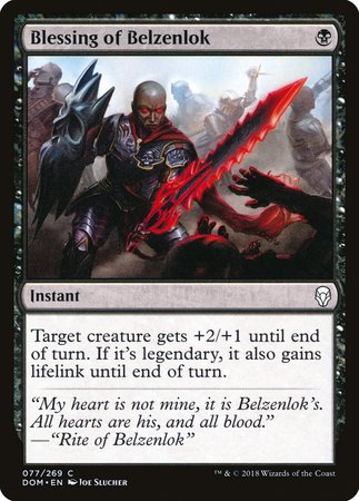 Blessing of Belzenlok [Dominaria] | All About Games