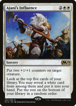 Ajani's Influence [Core Set 2019] | All About Games