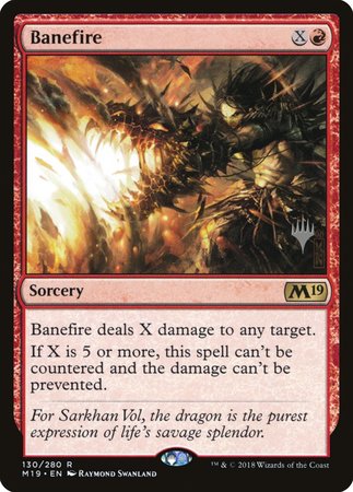 Banefire [Core Set 2019 Promos] | All About Games