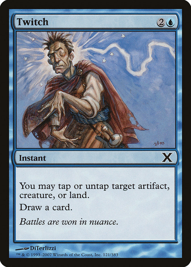 tap to draw a card mtg Twitch [Tenth Edition]