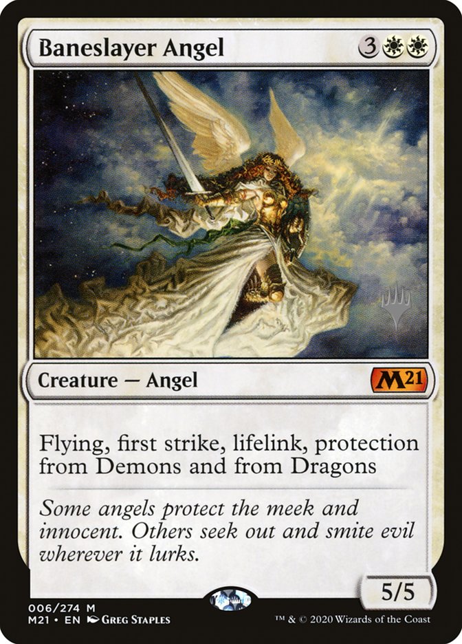 Baneslayer Angel (Promo Pack) [Core Set 2021 Promos] | All About Games