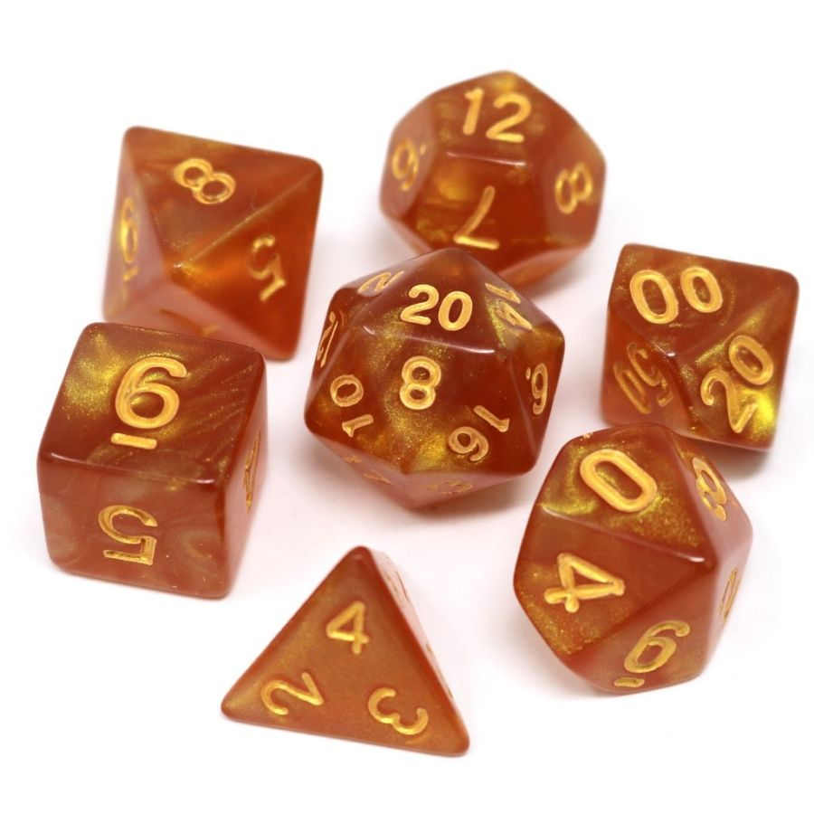 POLYHEDRAL 7CT POLYMER RPG SET: SUMMER SOLSTICE