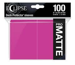 Eclipse Matte Standard Sleeves: Hot Pink (100ct)