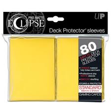 Pro-Matte Eclipse Standard Deck Protector Sleeves: Yellow (80)