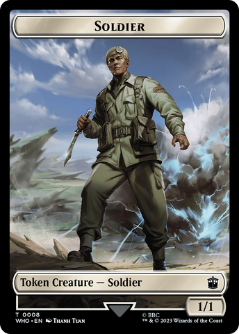 Soldier // Treasure (0030) Double-Sided Token [Doctor Who Tokens]