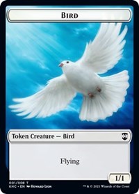 Bird (001) // Soldier Double-sided Token [Kaldheim Commander Tokens] | All About Games