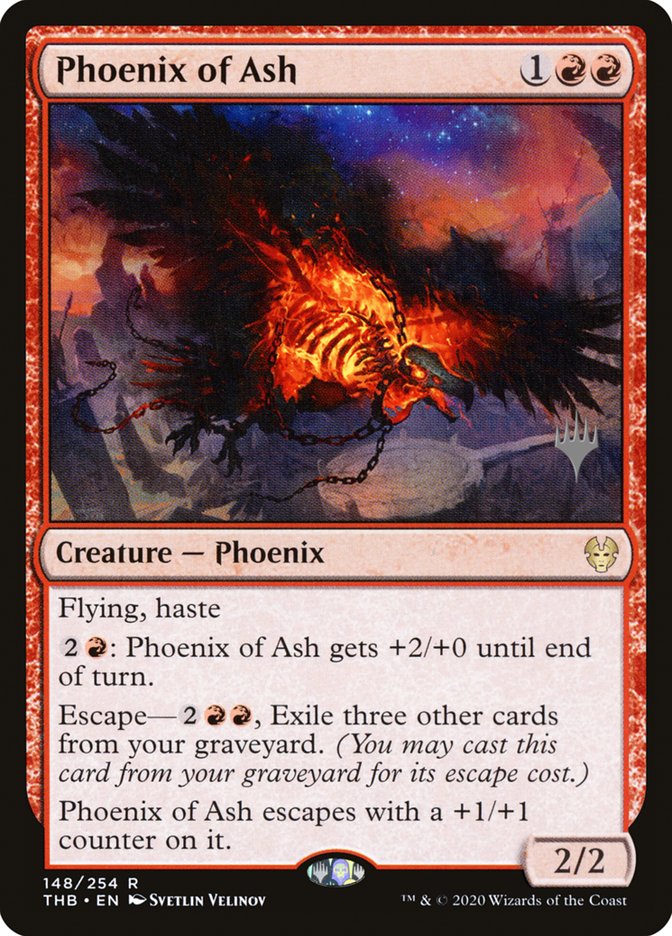 Phoenix of Ash (Promo Pack) [Theros Beyond Death Promos] | All About Games
